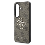 Samsung Galaxy S26+ Guess 4G Big Metal Logo Hybrid-deksel - Brun