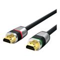 HDMI-kabel - Ultimate Series, Låsekabel 0,5m, Svart, sertifisert, 4K, V2,0, ARK, 3D,OFC, 3xshield