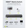 Goobay HDMI 1.4 Matrix Bryter 4 til 2 - Svart