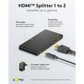 Goobay HDMI 2.0 Splitter 1 til 2 - Svart