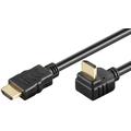 Goobay 270-graders Vinklet HDMI 1.4 Kabel med Ethernet - 0.5m - Svart