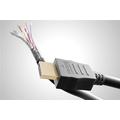 Goobay 270-graders Vinklet HDMI 2.0 Kabel med Ethernet - 1.5m - Svart