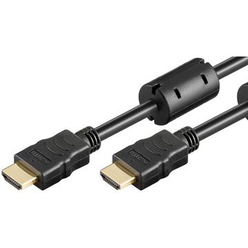 Goobay HDMI 2.0 Kabel med Ethernet - Ferrit Kjerne - 5m