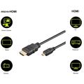Goobay HDMI 2.0 / Micro HDMI-kabel med Ethernet - 1m
