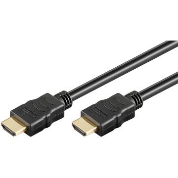 Goobay HDMI 2.0-kabel med Ethernet - 1,5 m - Svart