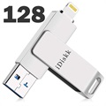 iDiskk OTG Minnepenn - USB Type-A/Lightning - 128GB