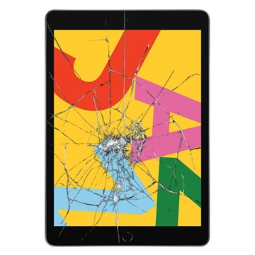 iPad 10.2 (2019) Display Glas & Touch Screen Reparasjon - Svart