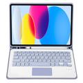 iPad 2022/2025 Etui med Bluetooth-tastatur - Lilla