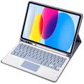 iPad 2022/2025 Etui med Bluetooth-tastatur - Lilla