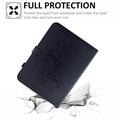 iPad 2022/2025 Butterfly Smart Folio-etui med kortlommer - svart