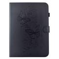 iPad 2022/2025 Butterfly Smart Folio-etui med kortlommer - svart