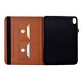 iPad 2022/2025 Butterfly Smart Folio-etui med kortlommer - brun