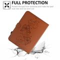 iPad 2022/2025 Butterfly Smart Folio-etui med kortlommer - brun