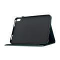 iPad 2022/2025 Butterfly Smart Folio-etui med kortlommer - grønn