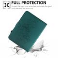 iPad 2022/2025 Butterfly Smart Folio-etui med kortlommer - grønn