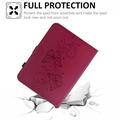iPad 2022/2025 Butterfly Smart Folio-etui med kortlommer - Sterk rosa