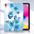 iPad 2022/2025 Stilig Ultra-Slim TPU-deksel - Blå Sommerfugl