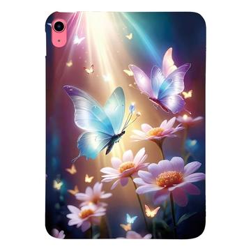 iPad 2022/2025 Stilig Ultra-Slim TPU-deksel - Sommerfuglblomster
