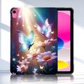 iPad 2022/2025 Stilig Ultra-Slim TPU-deksel - Sommerfuglblomster