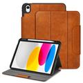 iPad 2022/2025 Tech-Protect Fleece Folio-etui - brun
