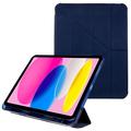 iPad 2022/2025 Origami Stand Folio-etui - mørkeblå