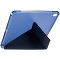 iPad 2022/2025 Origami Stand Folio-etui - mørkeblå