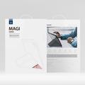 iPad Air 11 2024/2025/Air 2020/2022 Dux Ducis Magi avtakbart 2-i-1-folioetui - Rosa