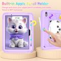 iPad Air 11 2024/2025 Søt katt Hybrid-etui med kickstand - lys lilla
