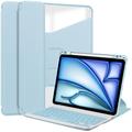 iPad Air 11 2024/2025/2026 360-graders roterende smartveske med Bluetooth-tastatur