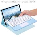 iPad Air 11 2026/2025/2024/iPad Air 2022/2020 Bluetooth-tastaturveske - babyblå