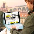 iPad Air 11 2026/2025/2024/iPad Air 2022/2020 Bluetooth-tastaturveske - babyblå