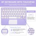 iPad Air 11 2026/2025/2024/iPad Air 2022/2020 Bluetooth-tastaturveske - Lilla
