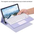 iPad Air 11 2026/2025/2024/iPad Air 2022/2020 Bluetooth-tastaturveske - Lilla