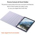 iPad Air 11 2026/2025/2024/iPad Air 2022/2020 Bluetooth-tastaturveske - Lilla