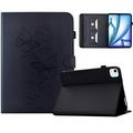 iPad Air 11 2026/iPad Pro 11 2022/iPad Air 2022 Butterfly Smart Folio-etui med kortlommer - svart