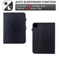 iPad Air 11 2026/iPad Pro 11 2022/iPad Air 2022 Butterfly Smart Folio-etui med kortlommer - svart