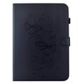 iPad Air 11 2026/iPad Pro 11 2022/iPad Air 2022 Butterfly Smart Folio-etui med kortlommer - svart