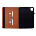 iPad Air 11 2026/iPad Pro 11 2022/iPad Air 2022 Butterfly Smart Folio-etui med kortlommer - brun