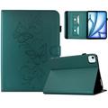 iPad Air 11 2026/iPad Pro 11 2022/iPad Air 2022 Butterfly Smart Folio-etui med kortlommer - grønn