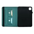 iPad Air 11 2026/iPad Pro 11 2022/iPad Air 2022 Butterfly Smart Folio-etui med kortlommer - grønn