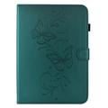 iPad Air 11 2026/iPad Pro 11 2022/iPad Air 2022 Butterfly Smart Folio-etui med kortlommer - grønn