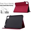 iPad Air 11 2026/iPad Pro 11 2022/iPad Air 2022 Butterfly Smart Folio-etui med kortlommer - Sterk rosa