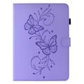 iPad Air 11 2026/iPad Pro 11 2022/iPad Air 2022 Butterfly Smart Folio-etui med kortlommer - Lilla