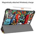 iPad Air 13 (2024) Tri-Fold Series Smart Folio-etui - Graffiti