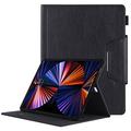 iPad Air 13 2024/2025/2026/iPad Pro 12.9 2018/2020/2021/2022 Smart Folio-etui - Svart