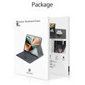 iPad Air 13 2024/2025/iPad Pro 12.9 (2022) Dux Ducis Deksel med Bluetooth-tastatur - Svart