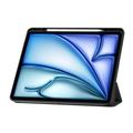iPad Air 13 (2025) Tri-Fold Series Smart Folio-etui - svartgrønn