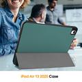 iPad Air 13 (2025) Tri-Fold Series Smart Folio-etui - svartgrønn