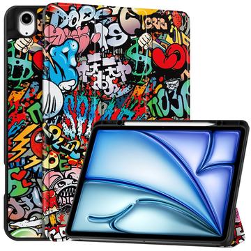 iPad Air 13 (2025) Tri-Fold Series Smart Folio-etui - Graffiti