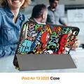 iPad Air 13 (2025) Tri-Fold Series Smart Folio-etui - Graffiti
